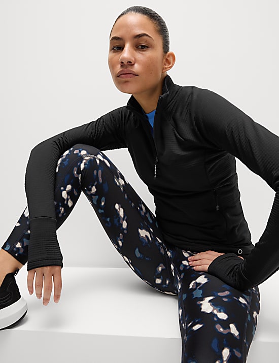 Ultraheat&trade; Funnel Neck Half Zip Running Top