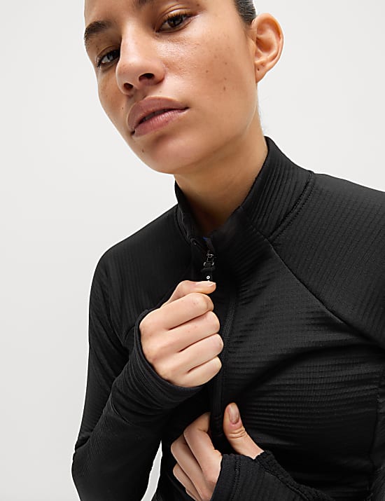 Ultraheat&trade; Funnel Neck Half Zip Running Top