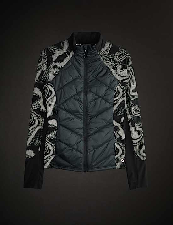 Chaqueta para correr reflectante con relleno y cuello chimenea con Stormwear™
