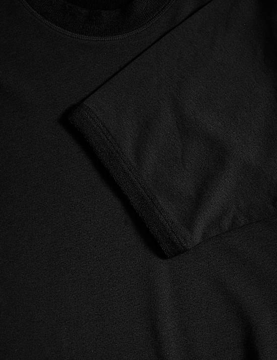 Camiseta corta cuadrada de escote abierto con algod&oacute;n