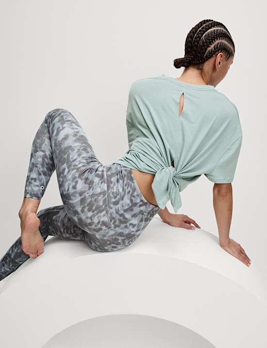 Modal Blend Lightweight Tie Back T-Shirt