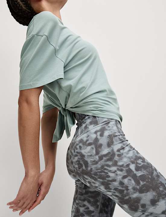 Modal Blend Lightweight Tie Back T-Shirt