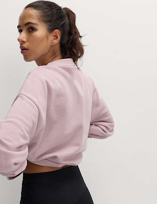 Cotton Rich Crew Neck Oversized Sweatshirt