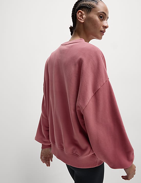 Cotton Rich Oversized Sweat-shirt