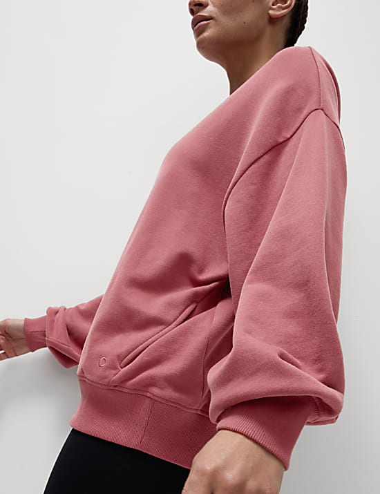 Cotton Rich Oversized Sweat-shirt