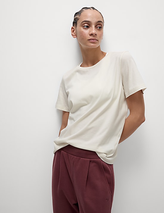 Cotton Rich Crew Neck Relaxed T-Shirt