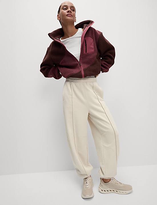 Cotton Rich Parachute Cuffed Joggers