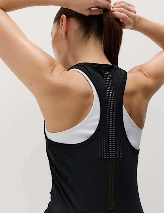 Round Neck Laser Cut Vest Top