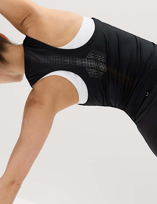 Round Neck Laser Cut Vest Top