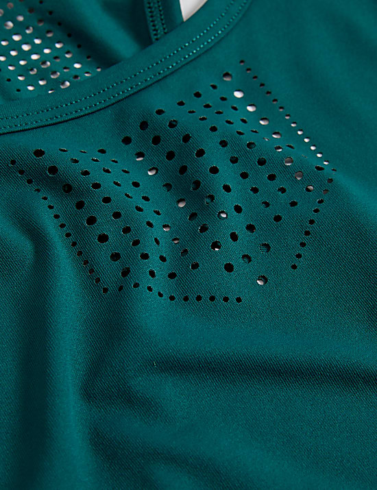 Racerback Laser Cut Fitted Vest Top