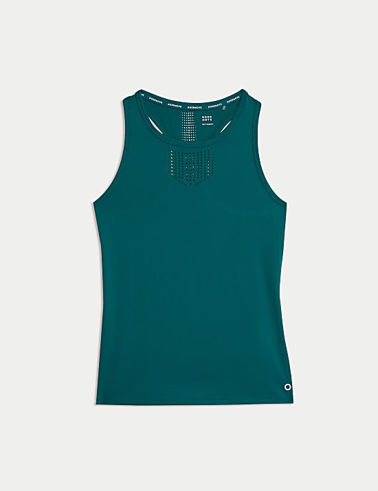 Racerback Laser Cut Fitted Vest Top
