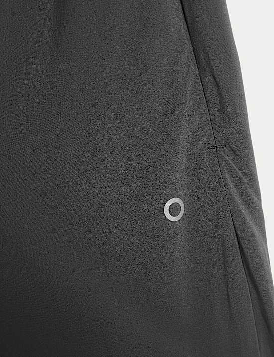 Woven Mesh Panel Lightweight Cuffed Joggers