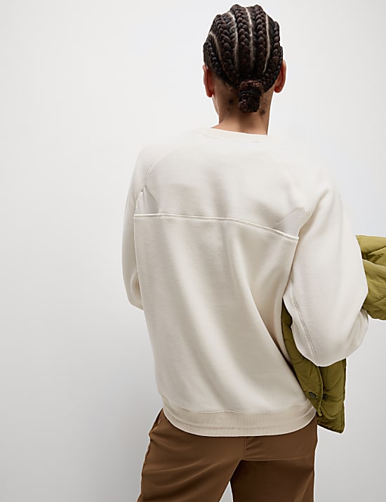 Fl&iacute;sov&aacute; termo mikina s v&yacute;střihem ke krku