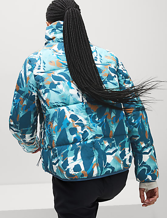 Gewatteerd Stormwear&trade;-jack met opstaande kraag en print