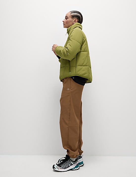 Quilted Funnel Neck Puffer Jacket