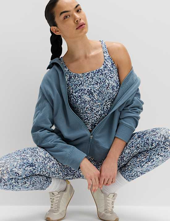 Go Balance Printed Wrap Waist Yoga Leggings