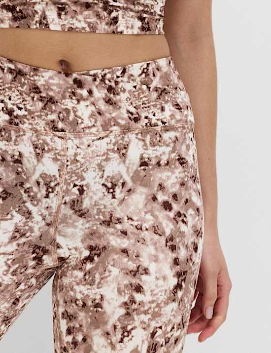 Go Balance Printed Wrap Waist Yoga Leggings