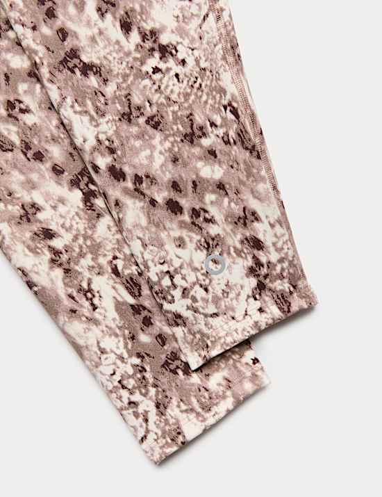 Go Balance Printed Wrap Waist Yoga Leggings