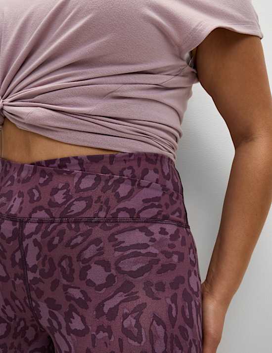 Go Balance Printed Wrap Waist Yoga Leggings