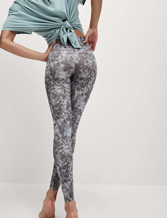 Go Balance Printed Wrap Waist Yoga Leggings