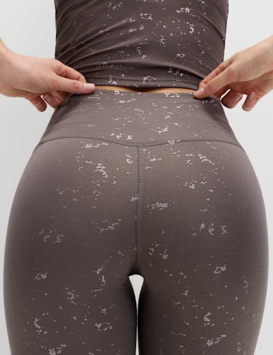 Go Balance Printed Wrap Waist Yoga Leggings