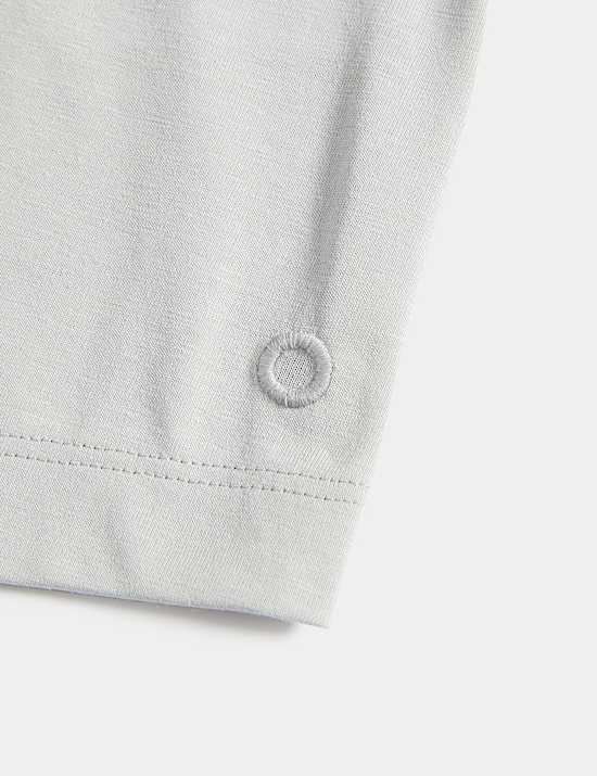 חולצת טי קלת משקל ליוגה מתערובת כותנה