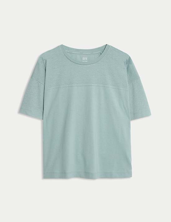 Cotton Blend Lightweight Yoga T-Shirt