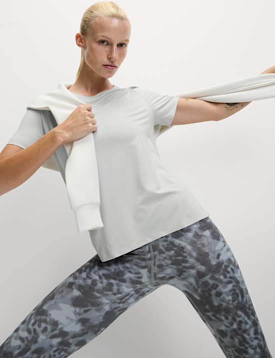 Go Balance Flexifit&trade; Round Neck Yoga T-Shirt