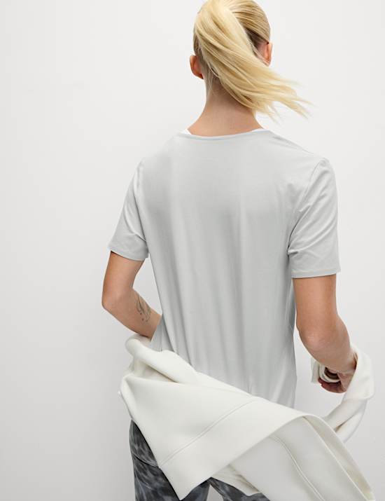 Go Balance Flexifit&trade; Round Neck Yoga T-Shirt