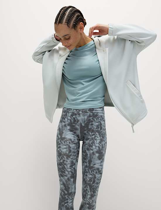 Scuba Zip Up Relaxed Hoodie