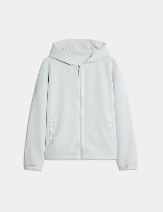 Scuba Zip Up Relaxed Hoodie