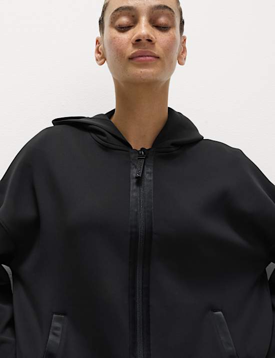 Scuba Zip Up Relaxed Hoodie