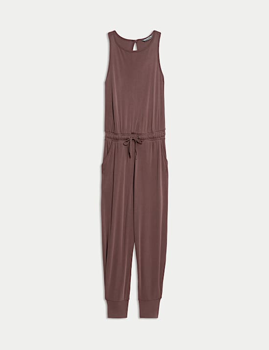 Modal Rich Ribbed Relaxed Jumpsuit