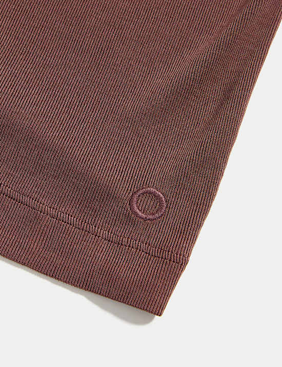 Modal Rich Ribbed Relaxed Culottes