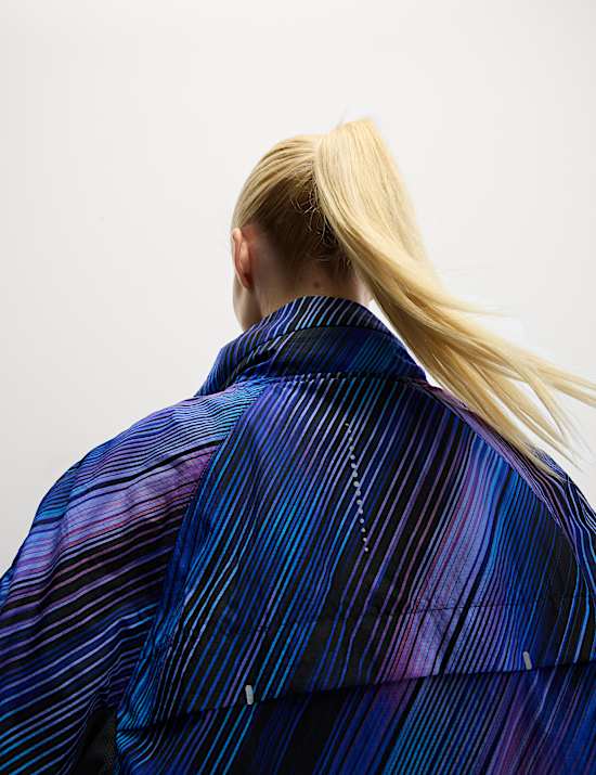 Woven Lightweight Mesh Panel Run Jacket