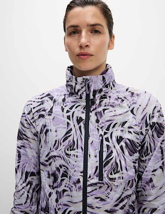 Woven Lightweight Mesh Panel Run Jacket