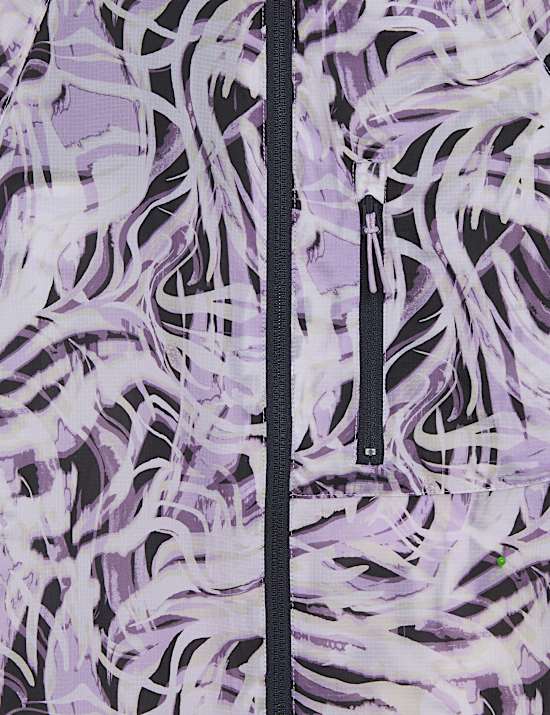 Woven Lightweight Mesh Panel Run Jacket