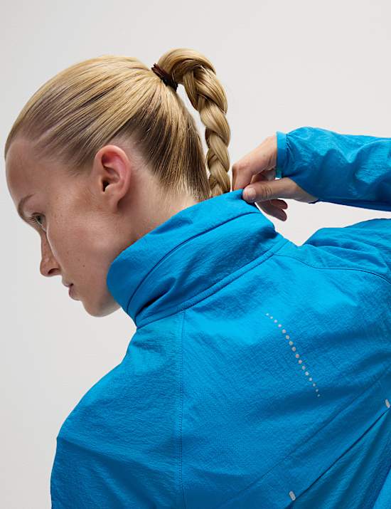 Woven Lightweight Mesh Panel Run Jacket