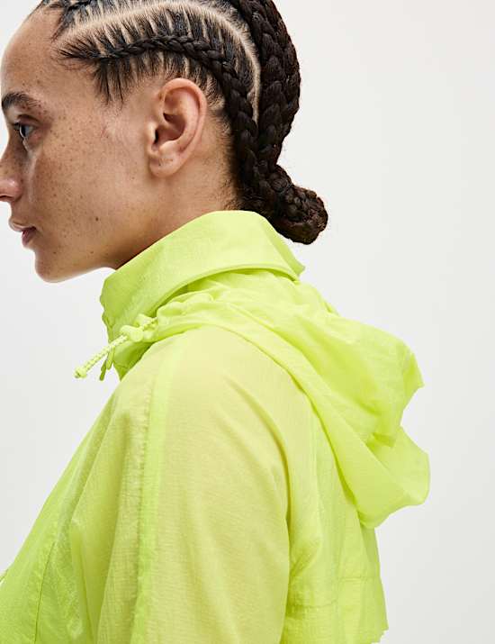 Woven Lightweight Mesh Panel Run Jacket