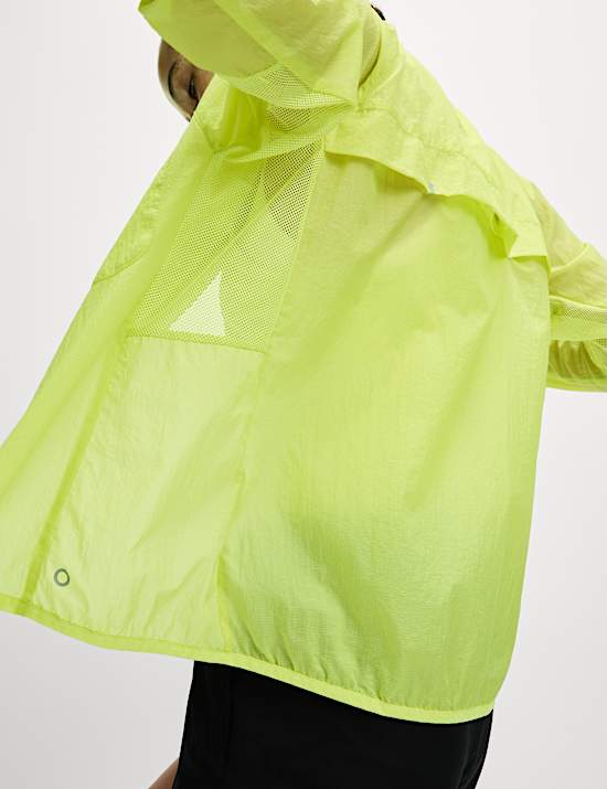 Woven Lightweight Mesh Panel Run Jacket