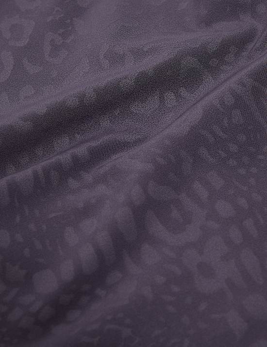 Printed Round Neck Fitted Crop Vest Top