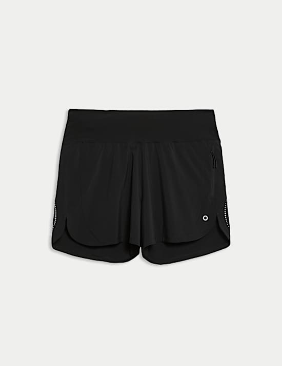 Woven High Waisted Running Shorts