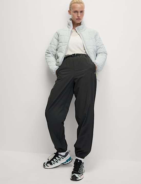 Cuffed Slim Fit Walking Trousers