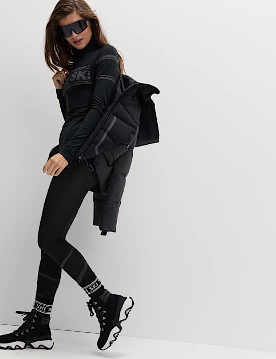 Seamless Ski Baselayer Legging with Merino Wool