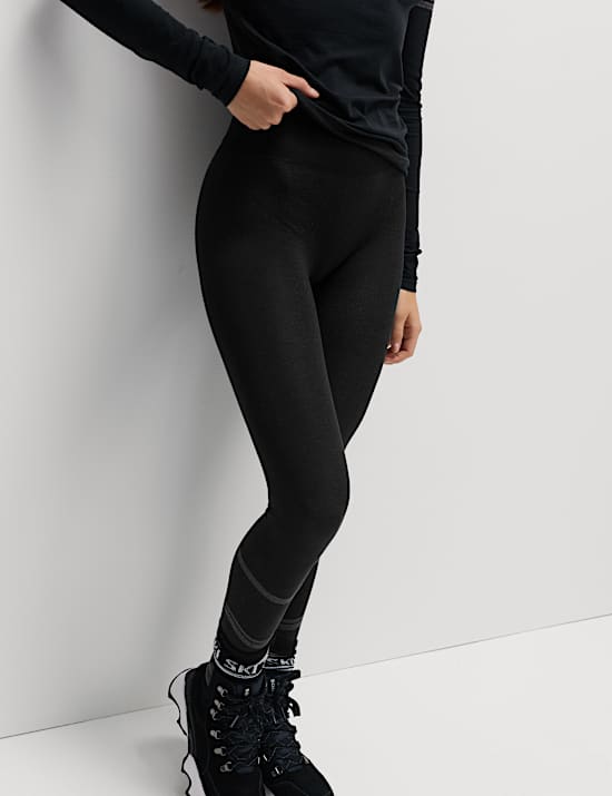 Seamless Ski Baselayer Legging with Merino Wool