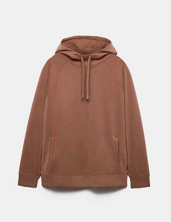 Modal Blend Sandwash Supersoft Longline Hoodie