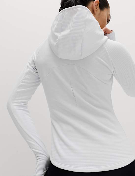 Ultra Heat&trade; Brushed Zip Up Fitted Running Hoodie