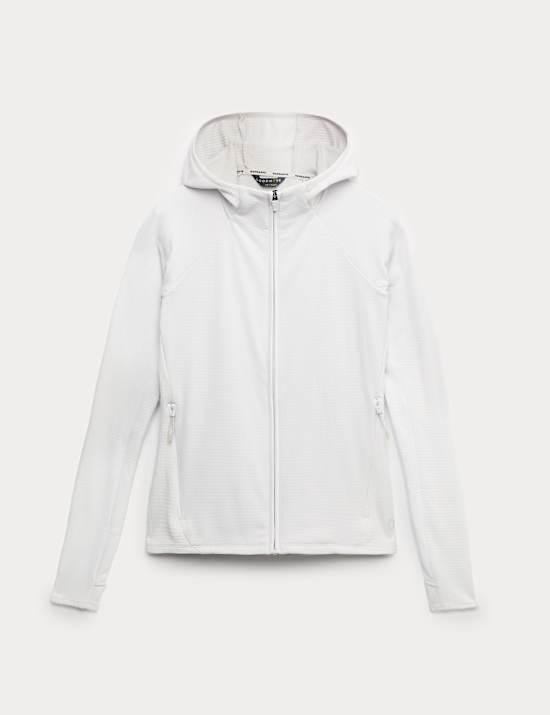 Sudadera con capucha de running ajustada Ultra Heat™ cepillada con cremallera