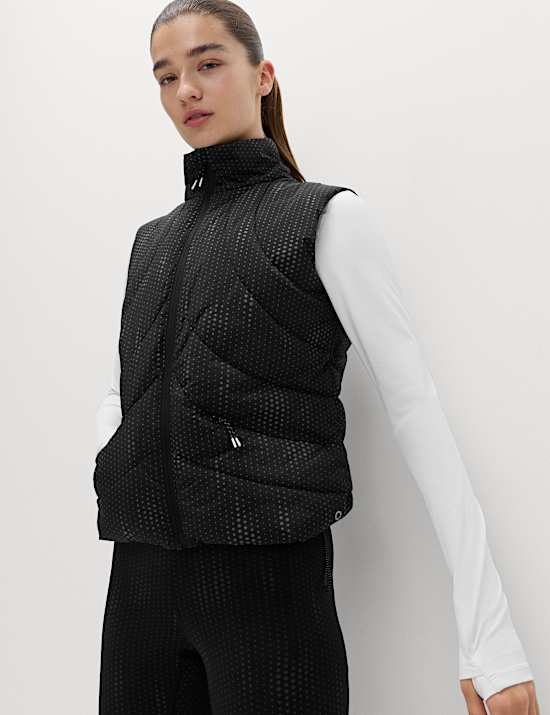 Stormwear™ Padded Funnel Neck Zip Up Reflective Gilet