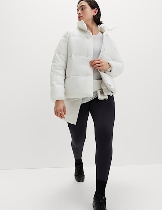 Stormwear™ Padded Funnel Neck Relaxed Puffer Jacket